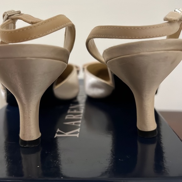 Karen Scott formal shoes, cream, size 8M - Picture 6 of 8